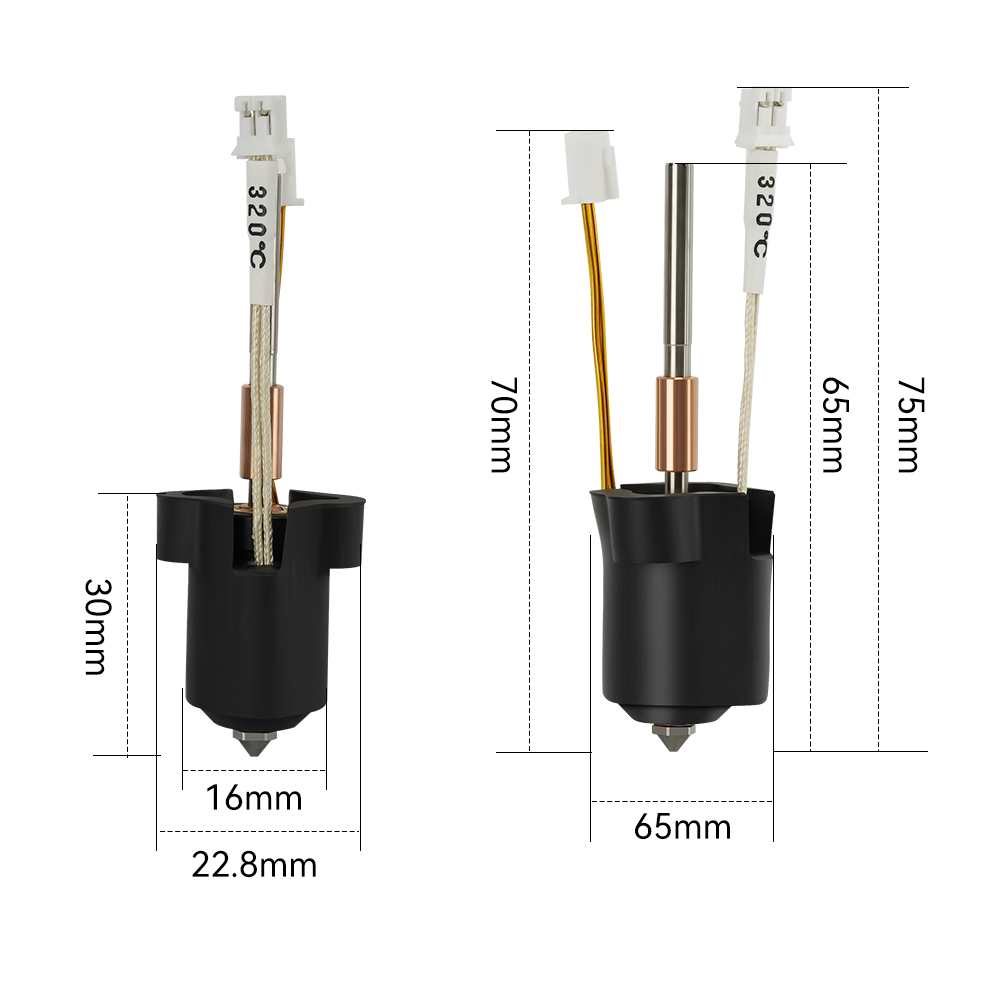 For Creality K1C/K1 Max Hotend - High Flow Ceramic Hotend 评论和价格